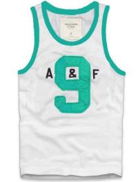 heren abercrombie and fitch 9 tanktop wit groen Kleren Winkel 7cfoi721